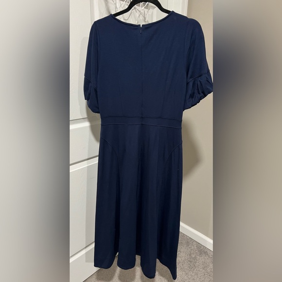 LOFT Balloon Sleeve Midi Dress - Size 8 - Picture 2 of 4